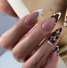 Animal Print Uñas, Leopard Nail Ideas, Nail Art Leopard, Uñas Animal Print, Nails Leopard, Leopard Nail Art, Animal Print Nails Art, Sassy Nails, Leopard Print Nails