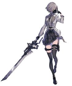 Hina, Abstract Pupil Art - NieR Reincarnation Art Gallery Reincarnation Art, Nier Reincarnation, Nier Characters, I Hate Him, Go To School, Game Concept Art, Game Character Design, 영감을 주는 캐릭터, Female Character Design