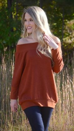 Shay Off Shoulder Top, Rust Casual Off-shoulder Winter Tops, Oversized Off-shoulder Loungewear Top, Casual Oversized Boat Neck Top, Trendy Long Sleeve Off-shoulder Top For Fall, Trendy Fall Off-shoulder Long Sleeve Top, Trendy Off-shoulder Long Sleeve Top For Fall, Casual Off-shoulder Sweater For Loungewear, Trendy Long Sleeve Top For Loungewear In Fall, Trendy Long Sleeve Top For Fall Loungewear