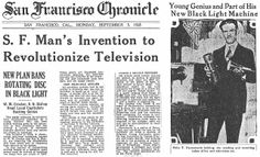 an article in the san francisco journal about st man's invention to revolution television