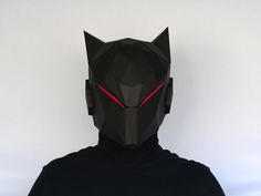 Galactic Ninja Mk1 Low Poly Mask Pattern Papercraft Template - Etsy Czech Republic Animal Masks Diy, Robot Mask, Low Poly Mask, Ninja Mask, Dinosaur Mask, Futuristic Space, Madara Wallpaper, Mascaras Halloween, Superhero Masks