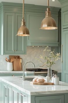 29 Coastal Preppy Kitchen Ideas to Create a Fresh Seaside Vibe 9 White Shelving Unit, Sophisticated Coastal, Natural Wood Accents, Navy Kitchen, Coastal Preppy, Preppy Kitchen, Green Ideas, Coffee Nook, Glass Front Cabinets