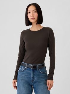 Saw this on Gap: Brand Collaboration, Supima Cotton, Soft Knits, Stretch Cotton, Labour Day, Fall Outfits, Long Sleeve Tees