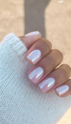 New Years Nail Designs Squoval, Squoval Tip Nails, Cute Summer Nails Dip Powder, Neutral Nails Acrylic Squoval, Nude Squoval Nails, Neutral Nails Summer 2024, Squavol Nails, Nail Trends 2024 Summer, Finger Designs