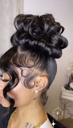 Sleek Ponytail Hairstyles, Birthday Hairstyles, Black Ponytail Hairstyles, Wig Styling, Quick Weave Hairstyles, Pin Up Hair, Dope Hairstyles, Hair Ponytail Styles, Sleek Ponytail