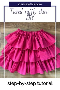 sewing patterns for baby girls How To Sew Tiered Skirt, 3 Tier Skirt Pattern, How To Saw A Skirt, Diy Layered Skirt, Toddler Skirt Pattern Free, Layer Skirt Pattern, Layered Ruffle Skirt Pattern, Tier Skirt Pattern, Baby Skirt Pattern