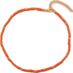 Orange Beaded Chain Bracelet As A Gift, Orange Beaded Bracelets, Bracelet For Women, Accessories Jewelry, Girls Accessories, Beaded Bracelet, Women Girl, Jewelry Gifts, Jewelry Accessories