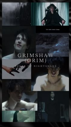 the movie poster for grimshaw crim's upcoming film, nighthade