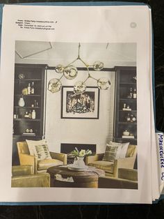 an old photo of a living room with two couches and a coffee table in it