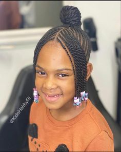 Wedding Hairstyles For Girls Kids, Hairstyles For Girls Kids, Kids Hairstyles Girls Black, Kids Braids With Beads, Kids Cornrows, Hairstyles With Beads, Rag Curls, Wedding Hairstyles For Girls, Cornrows Natural Hair