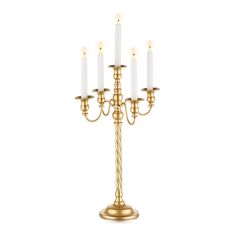 PRICES MAY VARY. High-Quality ＆ Classy Candelabra: Inweder candelabra candle holder are made of high-quality metal and carefully handcrafted and welded by skilled workers to guarantee their excellent quality. Besides, the unique 5 candle holder design, nice metal construction, shiny gold finish, delicate spiral pattern, and classic pedestal make this candleabra elegant and classy, adding a vintage and luxurious vibe to the place where it sits. Perfect Size ＆ Fits All Standard Taper Candles: We p Candle Opera Centerpiece, Candle Opera, Wedding Candelabra, Floor Candelabra, Gold Candelabra, Candelabra Wedding, Tapered Candles, Antique Candles, Candle Holders Wedding