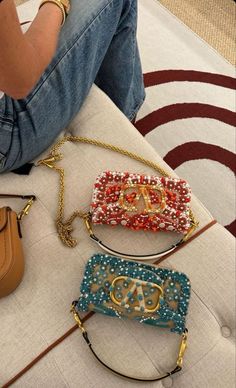 Summer Bag Aesthetic, Bag Obsession, Luxury Purses, Fancy Bags, Lily Collins, Valentino Bags, Crochet Bags