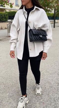 Shacket Outfit, Chique Outfits, Winter Fashion Outfits Casual, Outfit Chic, Neue Outfits, Causual Outfits, Simple Fashion, Casual Chic Outfit, Fashion Weeks