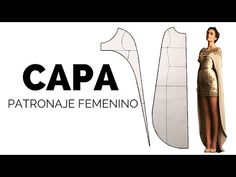 an image of a woman in a dress with the caption capa patronae femenino