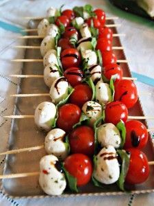 the food is lined up and ready to be eaten