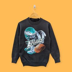 vintage 1996 Philadelphia eagles sweatshirt Philadelphia eagles crewneck Philadelphia eagles sweater pullover nice black colour size x-small by YoungmodernCo on Etsy Eagles Sweatshirt, Philadelphia Eagles, Eagles, Philadelphia, Black Color