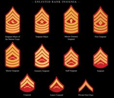 Futuristic Warfare, Army Badges, Navy Badges, Gunnery Sergeant, Lance Corporal, Military Ranks, Master Sergeant, Uniform Ideas, Staff Sergeant