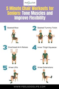 the five minute chair workout for seniors to improve flexibility