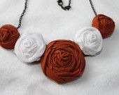 Burnt orange flower necklace Gucci Soho Disco Crossbody, Cool Necklaces, Craft Time, One More Step, Orange Flowers, Ball Chain, Flower Necklace