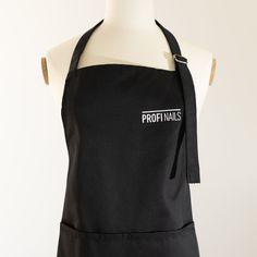 a black apron with the words propnalis on it