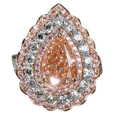 From Emilio Jewelry, a well known and respected wholesaler/dealer located on New York’s iconic Fifth Avenue, A very special Pink diamond dazzles and stuns weighing just over 2.50 carats. Set with colorless and pink diamonds in 18k gold. Please inquire for more images, certificates, details, and any questions. Please contact us to see this piece on a zoom meeting live. The Emilio Jewelry design team can customize any of our pieces to your exact wishes. Emilio Jewelry is proud to be rated a 5 star Emilio Jewelry, Peach Jewelry, Pink Diamond Ring, Zoom Meeting, Pink Diamonds, Expensive Jewelry, Star Jewelry, Three Stone Rings, Dream Jewelry