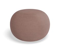 the large round poufce is shown in light brown