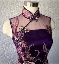 Jinafire Long Aesthetic, Jinafire Long, Catty Noir, Qipao Cheongsam, Purple Outfits, Cheongsam Dress