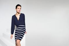 Drake Silk Pencil Skirt with Hand Embellished Stripes Silk Pencil Skirt, Summer 2015, Drake