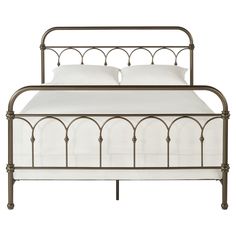 Caledonia Metal Bed King Bronzed Black - Inspire Q Curved Bed Frame, Country Bedroom Furniture, Farmhouse Bedroom Furniture, Curved Bed, Wrought Iron Beds, Iron Beds, Country Bedding, Iron Bed Frame, Spring Bedroom