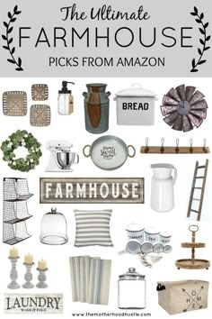 the ultimate farmhouse house picks from amazon great for decorating your home, kitchen or living room