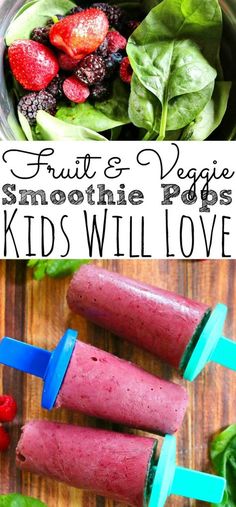 fruit and veggie smoothie pops kids will love