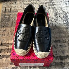 New In Box, Only Worn Once To Worktory Burch Ines Platform Espadrilles. Tory Burch Espadrilles, Platform Espadrilles, Espadrille Shoes, Tory Burch Shoes, To Work, Tory Burch, Espadrilles, Size 10, Women Shoes