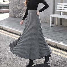 Great shopping ideas for Winter Thickening Cashmere Blend Maxi Long Rib Knitted Skirts, Women's Clothing Knitted Skirt For Fall, Winter Casual Non-stretch Skirt, Casual Knitted Skirt For Fall, Winter Ribbed Stretch Skirt, Winter Stretch Ribbed Skirt, Casual Gray Winter Skirt, Winter Knit Solid Color Skirt, Fall Knitted Skirt, Non-stretch Full Length Skirt For Winter