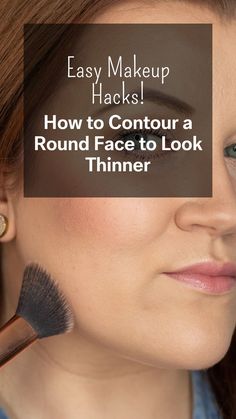 Want to rock a more sculpted look? Dive into our contouring secrets! Discover how to contour a round face to appear slimmer with our quick and simple makeup hacks. Say hello to sharper cheekbones and a defined jawline! How To Contour Your Face With Powder, Soft Sculpting Makeup, How To Contour To Slim Your Face, Contouring And Highlighting Round Face, Natural Makeup Looks Round Face, Makeup Contour For Round Face, Face Slim Makeup, Contour For A Round Face, How To Pick The Right Contour Shade