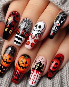 Halloween Nails Ideas, Business Goal, Hourglasses, Sns Nails, Trendy Nail Art Designs