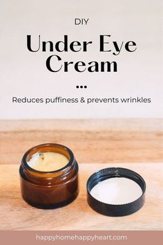 Homemade Eye Cream Recipes, Diy Under Eye Cream, Diy Eye Cream Recipe, Eye Cream Recipe, Eye Cream For Dark Circles, Homemade Lotion