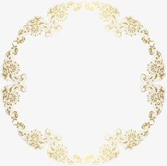 an ornate gold frame on a white background