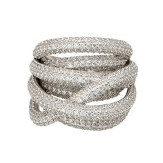 Step into a realm of unparalleled elegance with the Crossover Multi-Strand Cocktail Ring Silver. This is no mere trinket—it's a dazzling tapestry for your finger, a symphony of light and luxury. Visualize strands of the finest silver, each ornately inlaid with twinkling cubic zirconia, weaving and interlacing along your finger. Imparting an unmistakable sense of grandeur with every gesture you make. Handcrafted in 925 Sterling Silver. Cubic Zirconia.  Packaging:  This item is presented in Lateli Hair Spray, Mens Jewelry Bracelet, Heart Jewelry, Multi Strand, Cocktail Ring, Ring Silver, Birthstone Jewelry, Cocktail Rings, Fine Silver