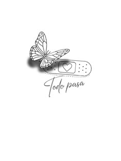 two butterflies flying next to each other with the words too paga written on them