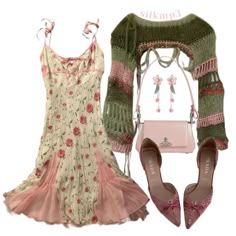 Green Cottage Core Outfit, Fairycore Clothing Aesthetic, Auroracore Outfits, Representing Your Realm Fashion, What To Wear To A Melanie Martinez Concert, Melanie Martinez Portals Inspired Outfit, Art Core Outfits, Trilogy Tour Outfit Ideas K-12, Flora Inspired Outfits