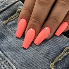 Coral Nails With Design, Summer Nails Colors Designs, Winter Colours, Nails 2017, White Tips, Trending Nails, Peach Nails, Coral Nails, Cuticle Care