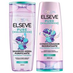 Kit Elseve Pure Hialurônico – Shampoo + Condicionador - Época Cosméticos Loreal Shampoo, Julien Tanti, Hair Supplies, Handbag Essentials, Scalp Conditions, Hair Shampoo, Hair Care Shampoo, Shampoo And Conditioner