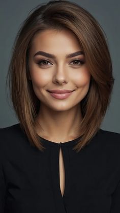 15 Chic Mid-Length Bob Haircuts: Stand Out with Style - Fads Haircut For Flat Hair, Mid Length Bob With Layers, Mid Neck Length Hair, Mid Bob Haircut, Mid Haircut, Mid Length Bob, Hairstyles Mid Length, Mid Haircuts, Neck Length Hair