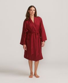 Designed to become part of your daily rituals. Our luxurious linen robe features a convenient sewn-in waist tie, extra wide sleeves and spacious pockets. Made from OEKO-TEX® certified linen and available in two sizes. Our model is wearing the S/M size. Also available in: Ink, Ivory, Natural, Seafoam, Natural/Seafoam, and Rose/Rouge. Linen Bedding Bedroom, Colin King, Linen Robe, Daily Rituals, Rose Rouge, Luxury Linen, Velvet Cushions, Deep Colors, Silk Velvet