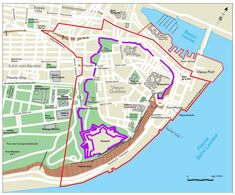 a map shows the location of various locations in venice, italy and where people can go for