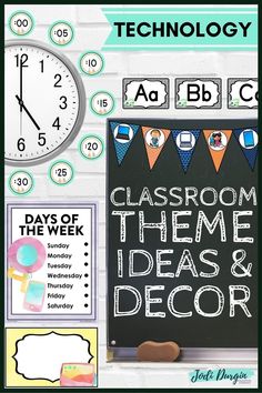 classroom theme ideas and decor for the week of december, including an image of a chalkboard