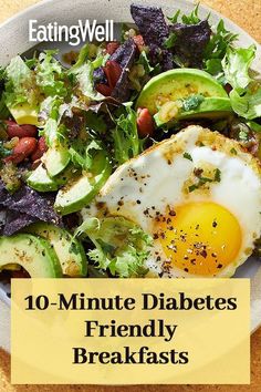 19 Diabetes-Friendly Breakfasts in 10 Minutes or Less Healthy Unprocessed Breakfast, Pre Diebities Breakfast, Healthy Breakfast Ideas For Diabetics Type 2, Breakfast Options For Diabetics, Healthy Breakfast Diabetics, What Can Diabetics Eat For Breakfast, Low Carb Healthy Breakfast Recipes, Dibectic Food Recipes Breakfast, Breakfast For Diabetics Mornings Meal Ideas