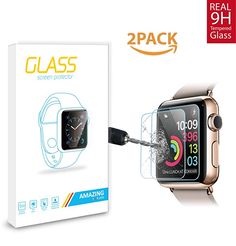 2 pack screen protector glass for apple watch series 3