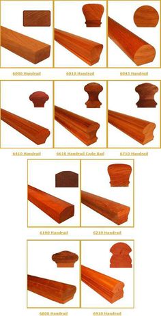 the different types of wood for furniture and accessories, including head molds, top moulders, bottom moulder heads, back moulders, and end caps