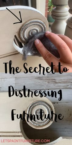 the secret to distressing furniture